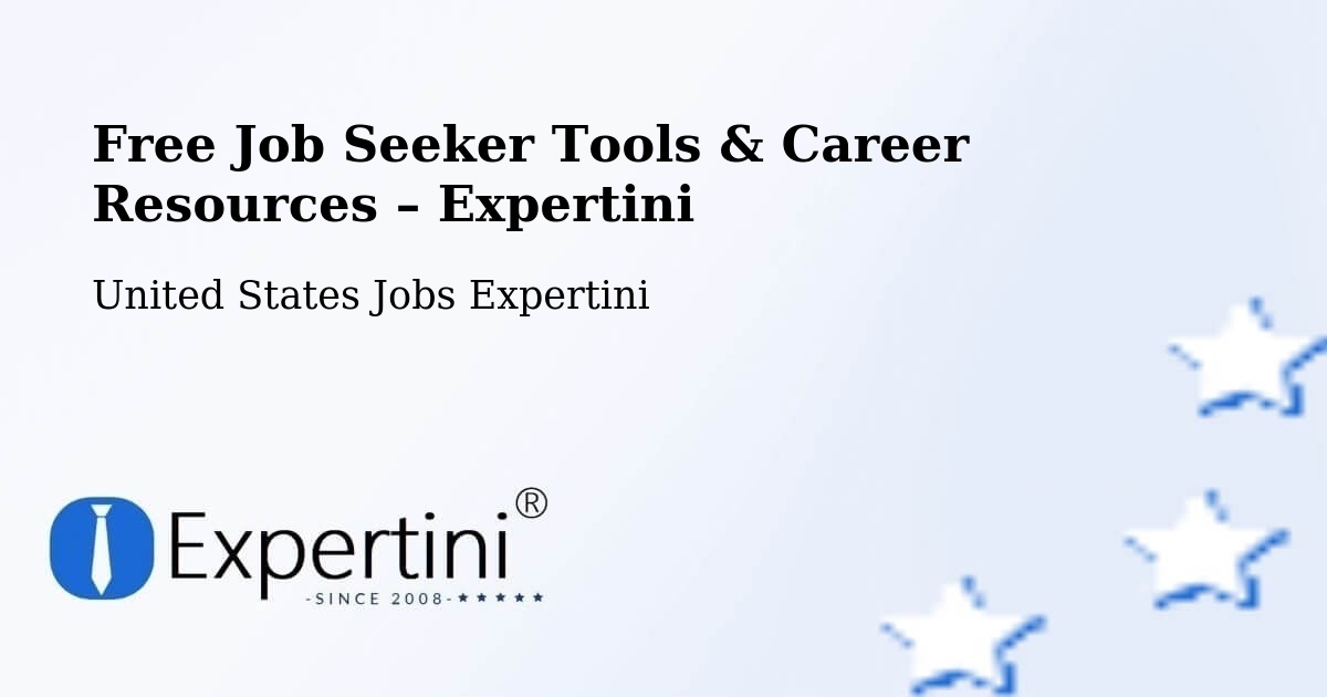 Free Job Seeker Tools & Career Resources – Weehawken - Weehawken, United States Jobs Expertini